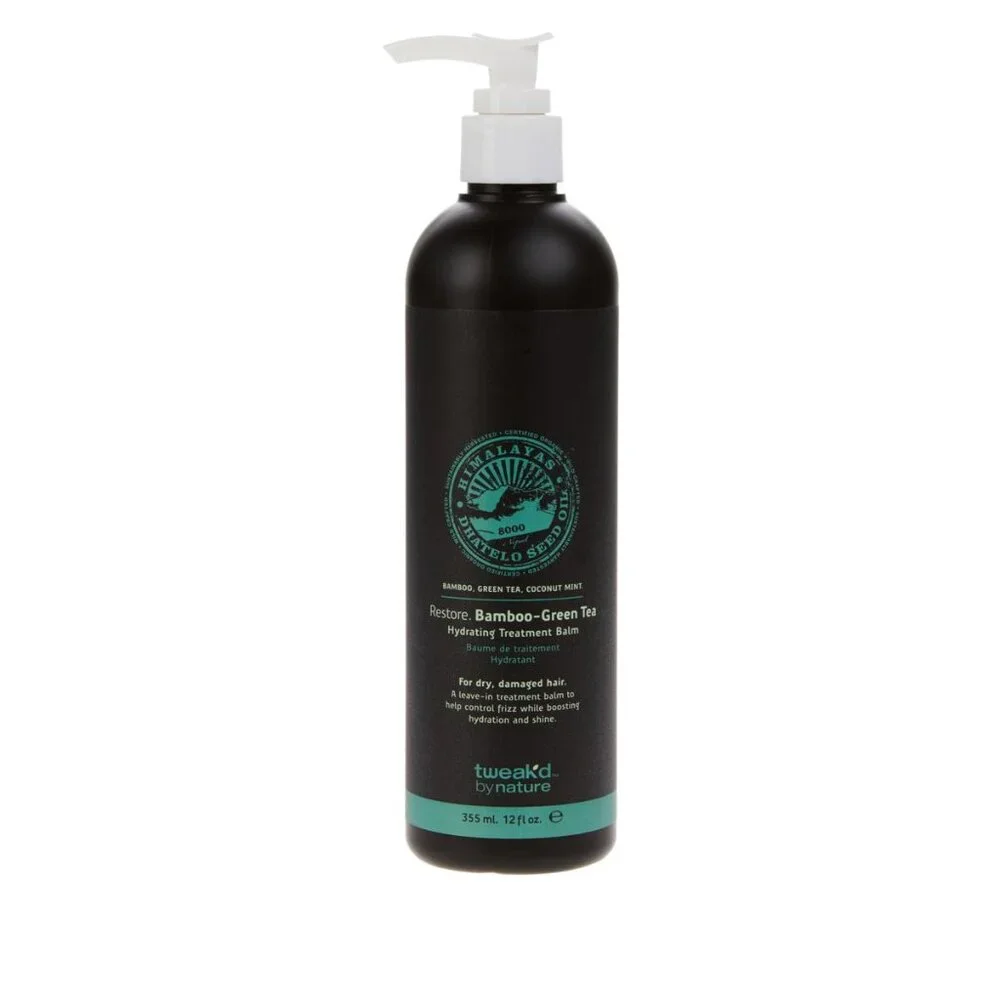 Tweak'd By Nature Dhatelo Bamboo Green Tea Hydrating Treatment Balm 12oz w/PUMP